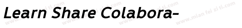 Learn Share Colabora字体转换